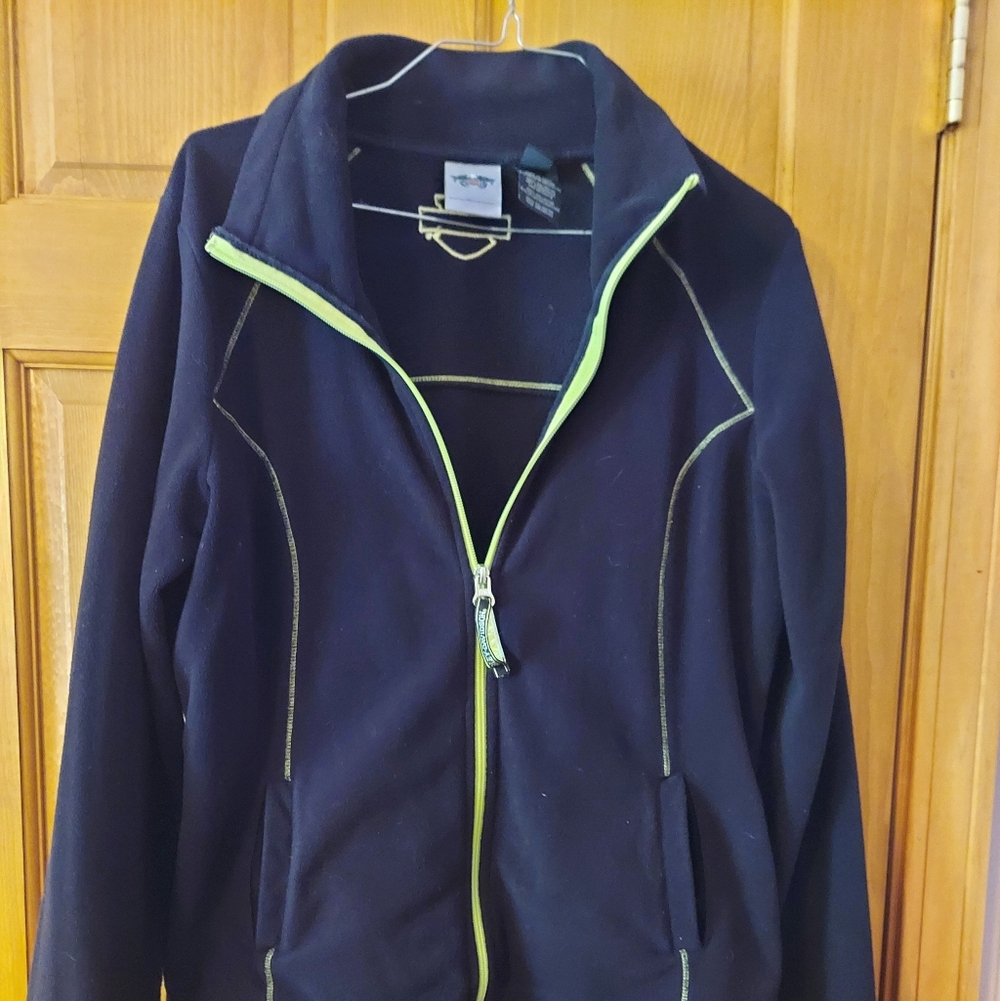Lasies Size Large Harley Davidson Zip-up